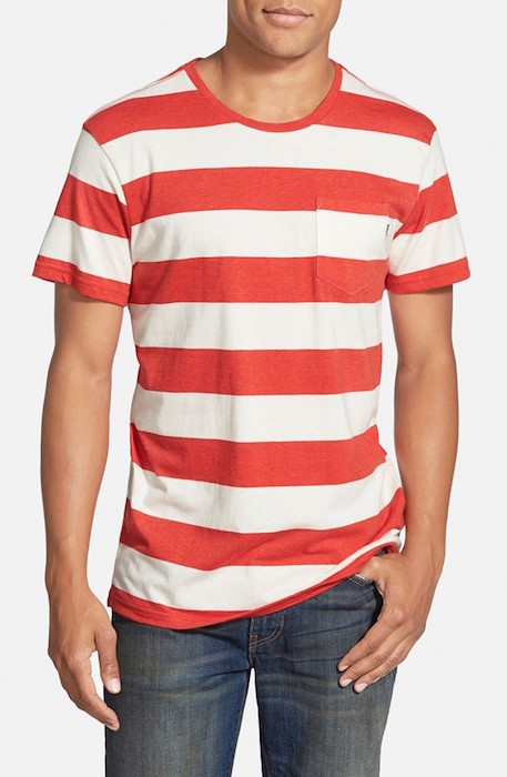 O'Neill 'Crewzer' Stripe Pocket T-Shirt